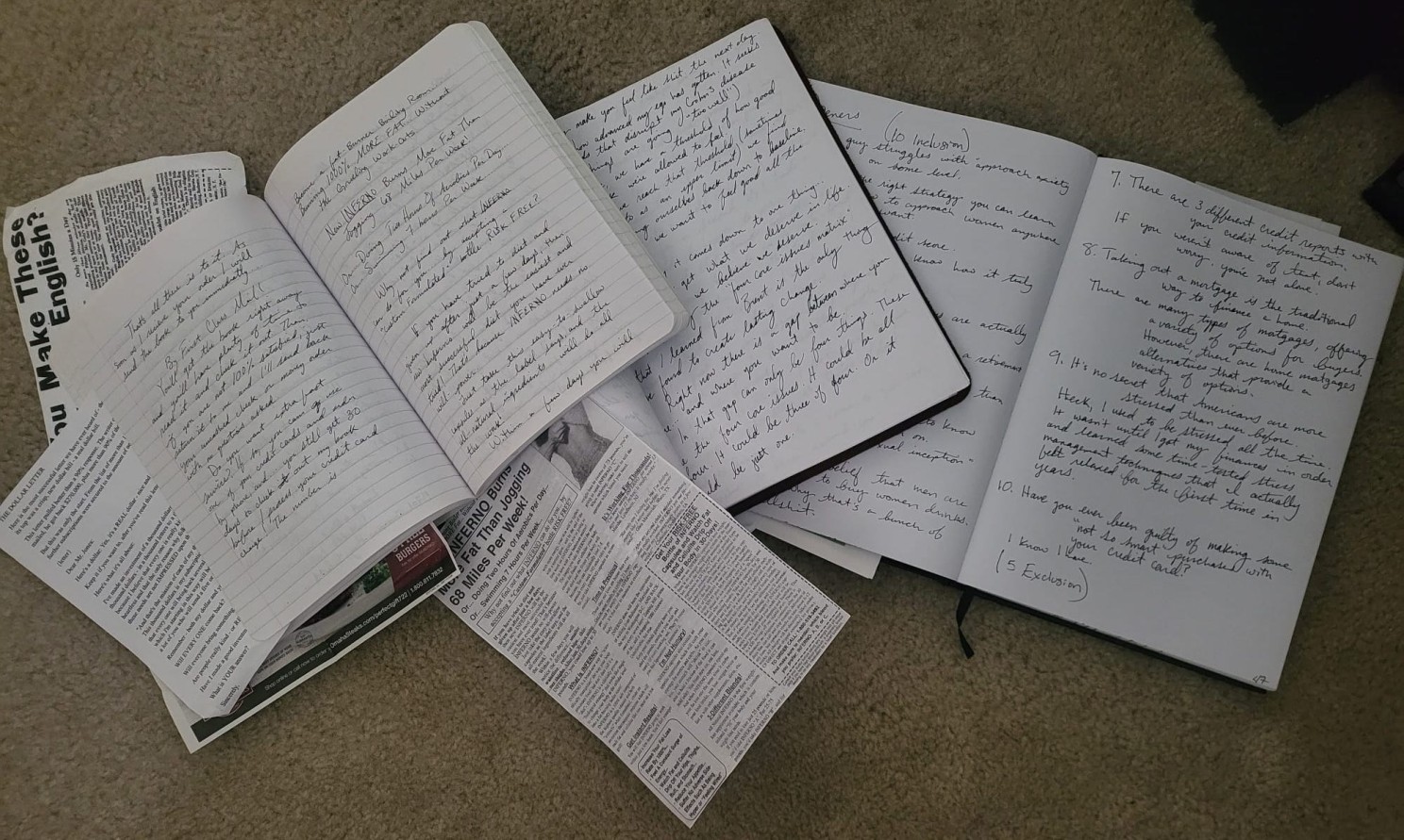 A handwritten copy of a high-performing piece of copy